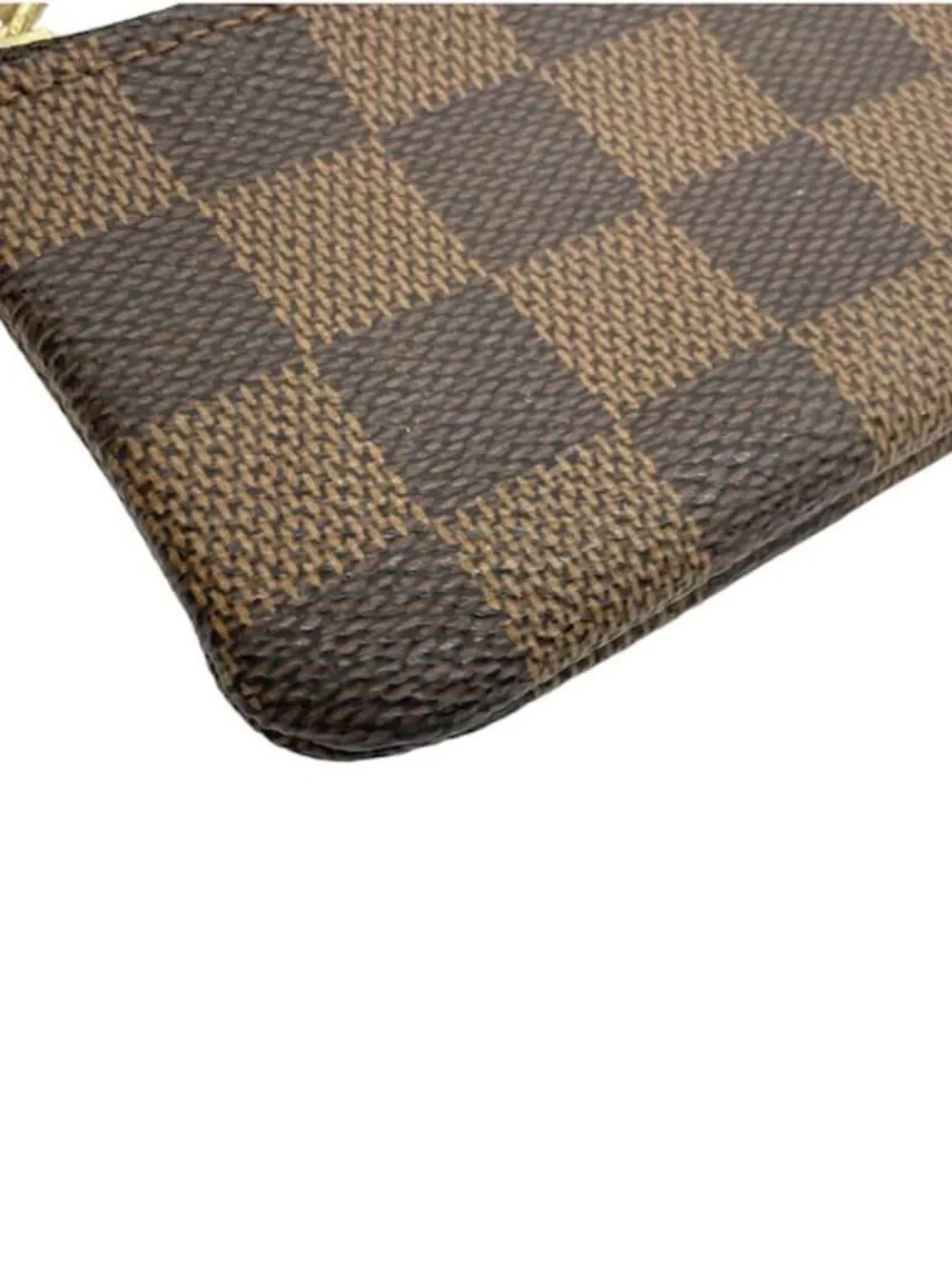 Authentic LOUIS VUITTON Damier Ebene Key Cles Pouch Wallet